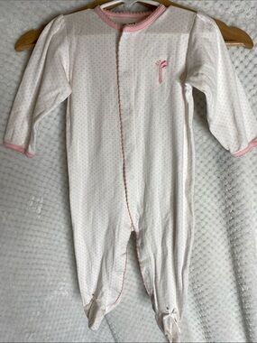 Garb Layette Pink White Golf theme Footed Sleeper